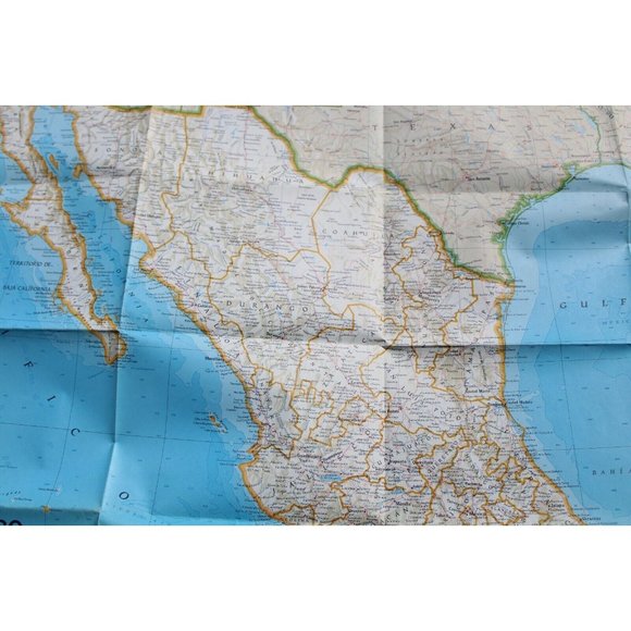 Vintage 1973 Mexico Map National Geographic Central America 53745 - Picture 4 of 6